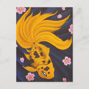 Carte postale Golden Fishy
