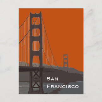 Carte Postale Golden Gate Abstrait
