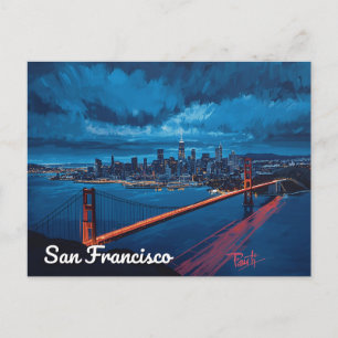 Carte Postale Golden Gate au crépuscule – San Francisco