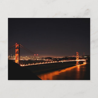 Carte Postale Golden Gate Bridge à la nuit