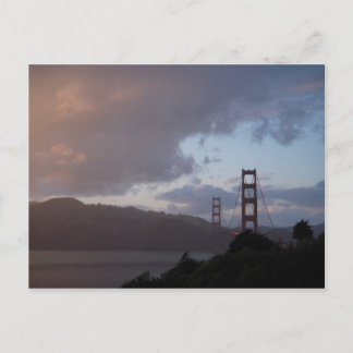 Carte Postale Golden Gate Bridge au coucher du soleil