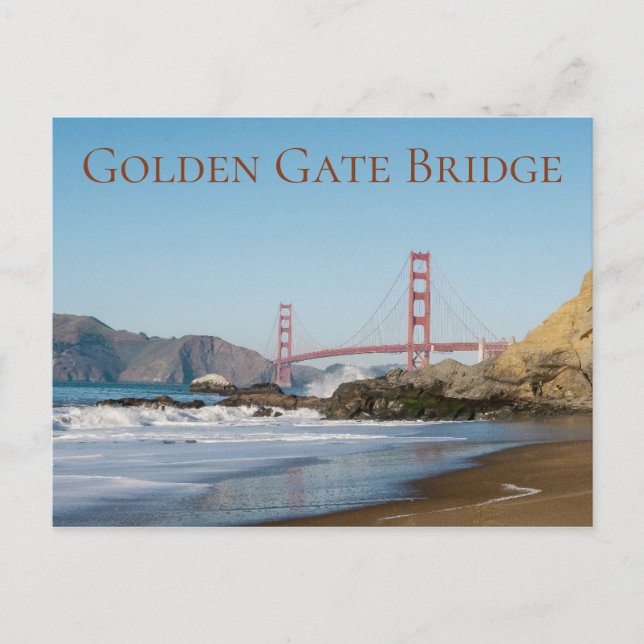 Carte Postale Golden Gate Bridge, San Francisco, CA (Devant)