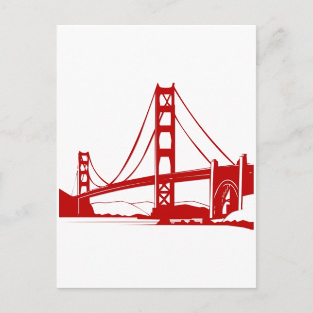 Carte Postale Golden Gate Bridge - San Francisco, CA (Devant)