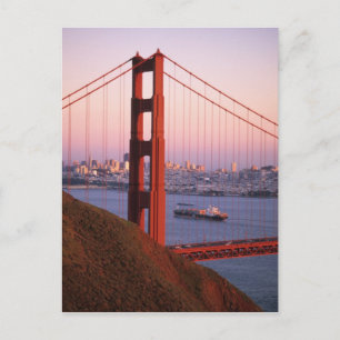 Carte Postale Golden Gate Bridge; San Francisco; California;