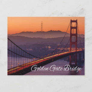 Carte Postale Golden Gate Bridge, San Francisco, Californie, Éta
