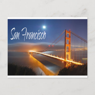 Carte Postale Golden Gate Bridge, San Francisco, Californie, Éta