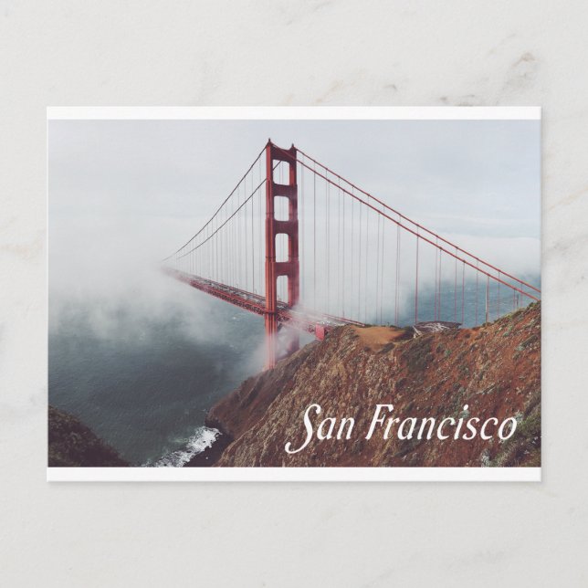 Carte Postale Golden Gate Bridge, San Francisco, Californie, USA (Devant)