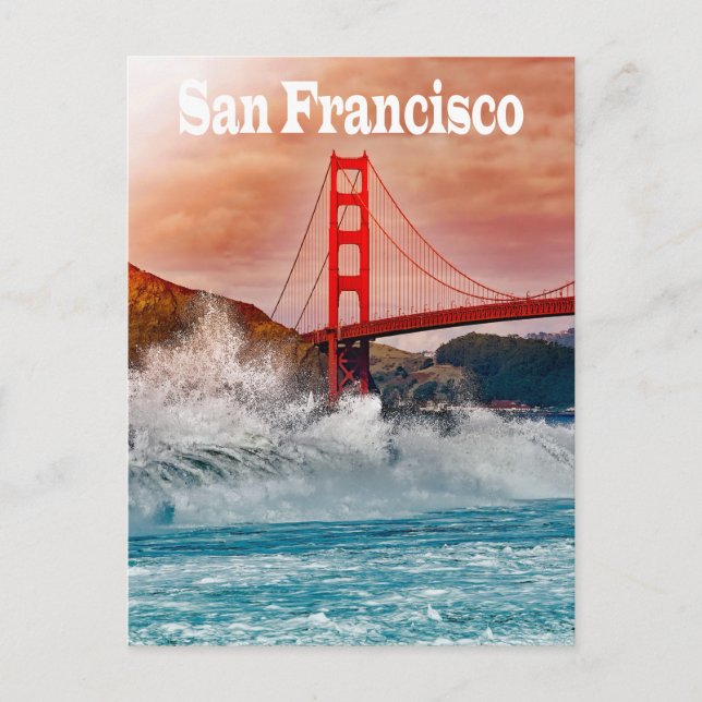 Carte Postale Golden Gate Bridge, San Francisco Californie USA (Devant)