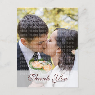 Carte Postale Golden Gerbera Mariage Merci photo