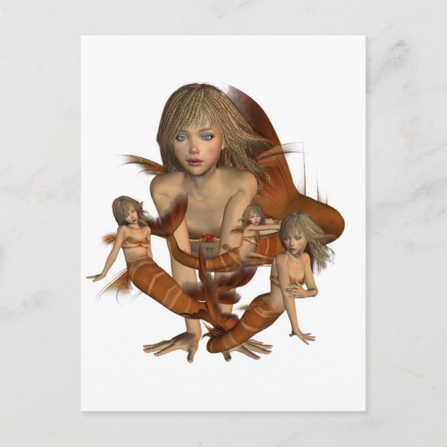 Carte postale Golden Mermaid (Devant)