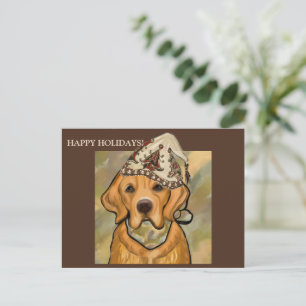 CARTE POSTALE GOLDEN RETRIEVER