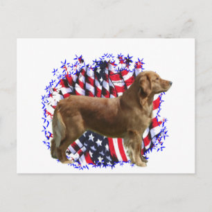 Carte Postale Golden Retriever Patriot