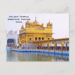 Carte Postale Golden Temple India Vintage Tourism Travel Ajouter