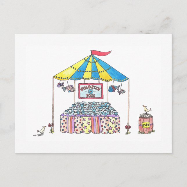 Carte Postale Goldfish Toss (Devant)