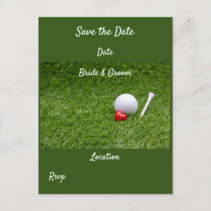 Carte Postale Golf avec amour