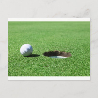Carte Postale Golf Ball and Hole