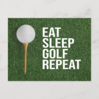Golf Ball Dormir Golf répéter sur l'herbe verte