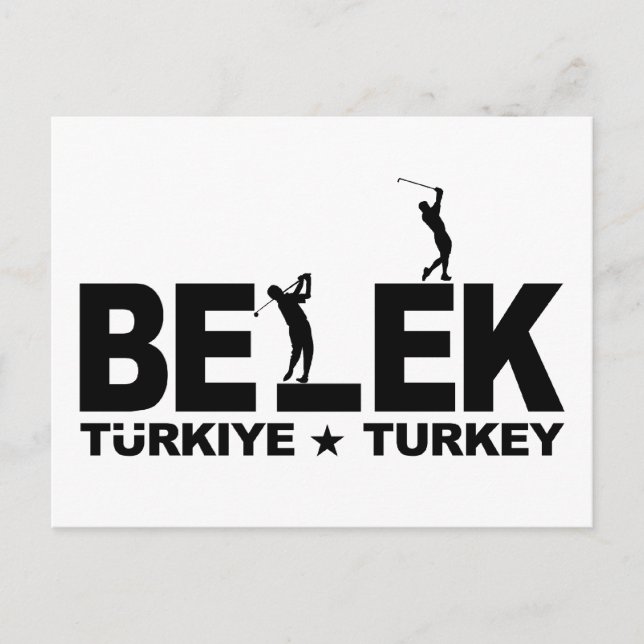 Carte postale GOLF BELEK - personnalisable (Devant)