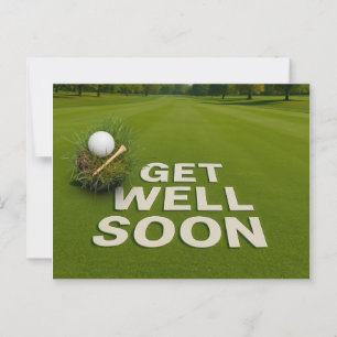Carte Postale Golf Bon rétablissement envoie des vœux pour golfe