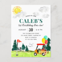 Golf Boy Golf Swing By Fore a Par-tee Anniversaire