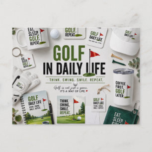 Carte Postale Golf dans la vie quotidienne
