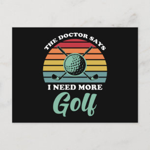 Carte Postale Golf Dire drôle