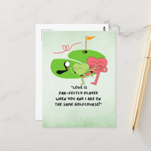 Carte Postale Golf Drôle de dire des citations pour Golfer
