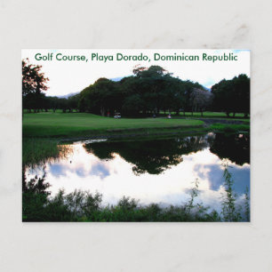 Carte Postale golf en République Dominicaine