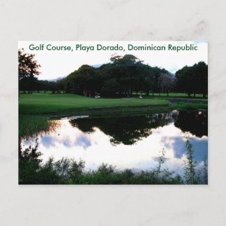 Carte Postale golf en République Dominicaine