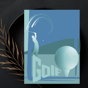 Carte Postale Golf golf golf club de golf accueil