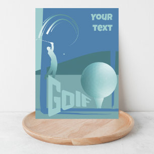 Carte Postale Golf golfeur club de golf salutation