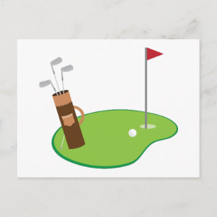 Carte Postale Golf Green