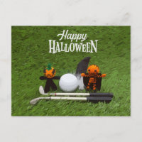 Golf Halloween Jour avec golf balle fantôme citrou