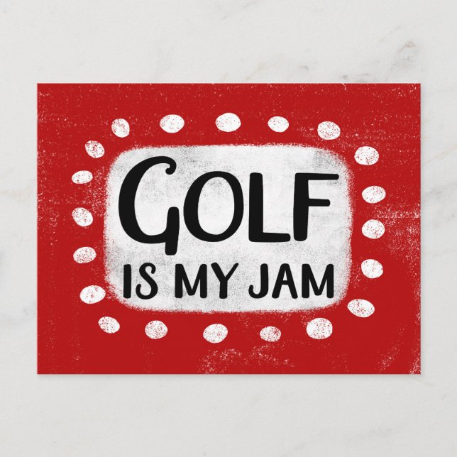 Carte postale Golf Is My Jam (Devant)