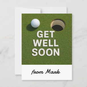 Carte Postale Golf Meilleure santé grâce à la balle de golf pour