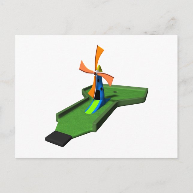 Carte Postale Golf miniature (Devant)