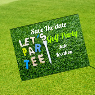 Carte Postale Golf Par invitation à la fête de golf
