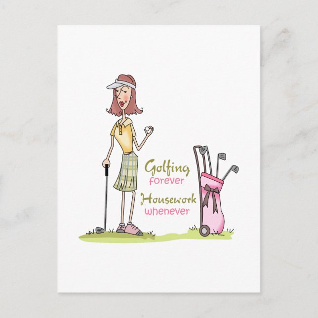Carte Postale Golf pour toujours (Devant)