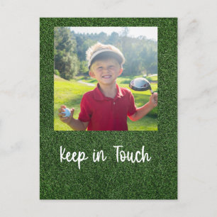 Carte Postale Golf Restez en contact créez votre propre photo