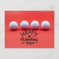 Golf Valentine's Day avec balles de golf sont sur 