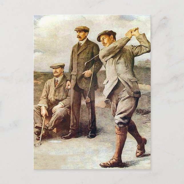Carte Postale Golf vintage (Devant)