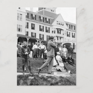 Carte Postale Golf vintage, années 1890