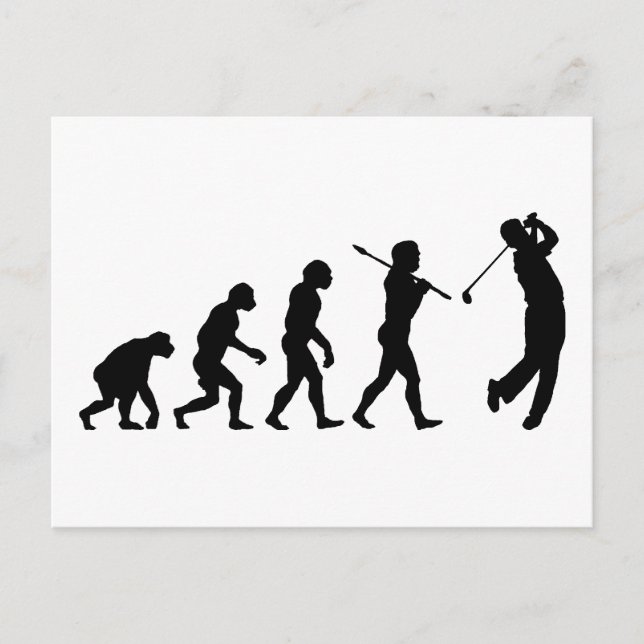 Carte Postale Golfeur (Devant)