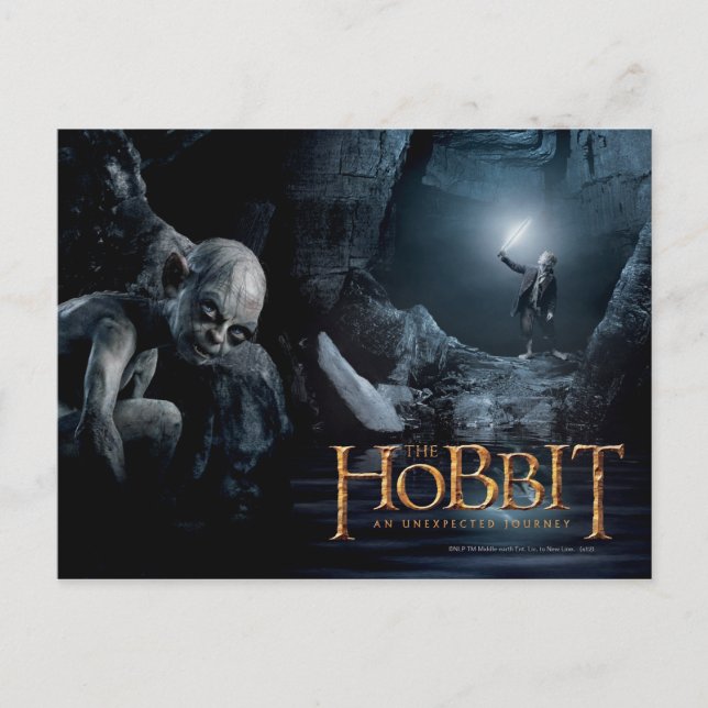 Carte Postale GOLLUM™ et BILBO BAGGINS™ (Devant)