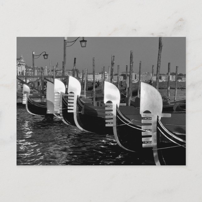 Carte Postale Gondolas de Venise (Devant)