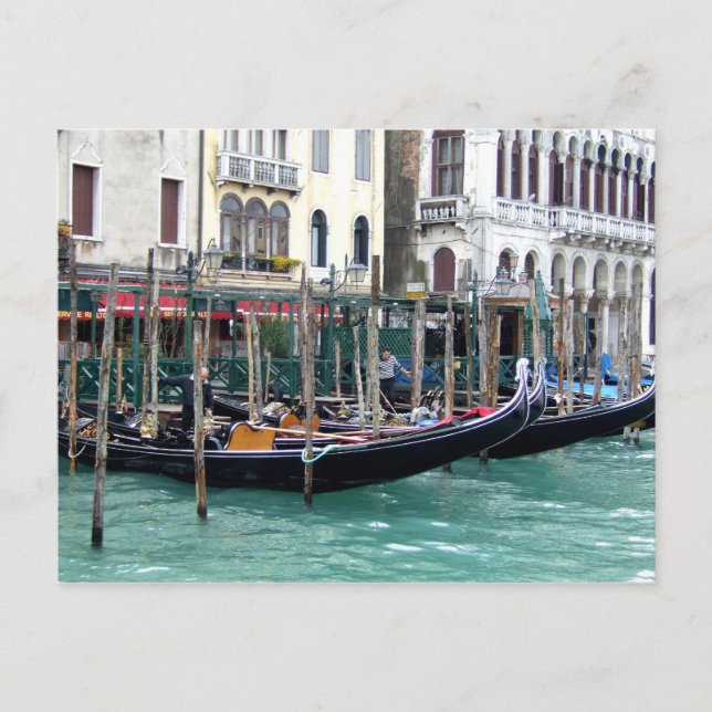 Carte Postale Gondoles de canal grand (Devant)