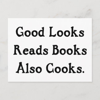 Carte Postale Good Looks Lit Livres Aussi Cooks