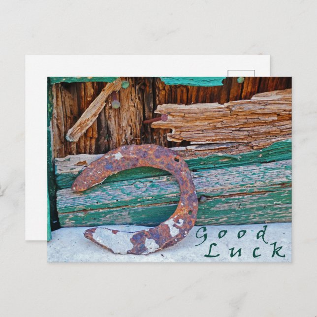 Carte postale "Good Luck" (Devant / Derrière)