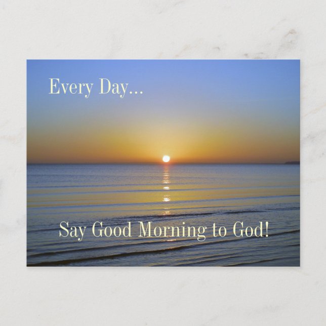Carte Postale Good Morning to God Sunrise Inspiration (Devant)