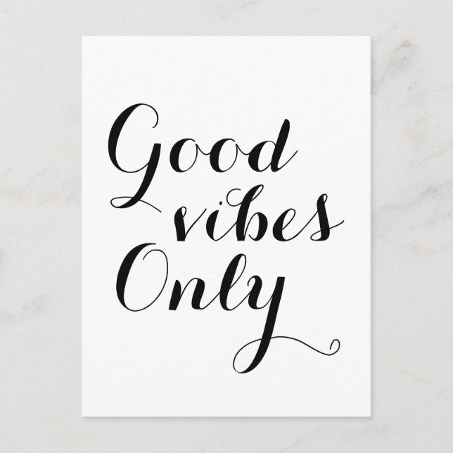 Carte Postale Good Vibes N'A Fait Qu'Un Heureux Message Positif (Devant)